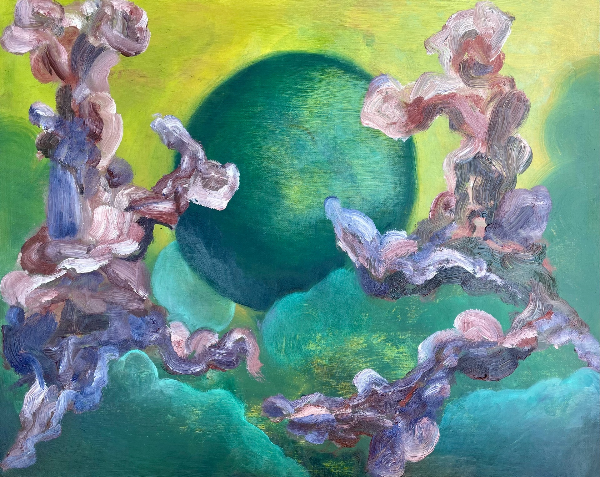 Cloud Dancers Oil on canvas