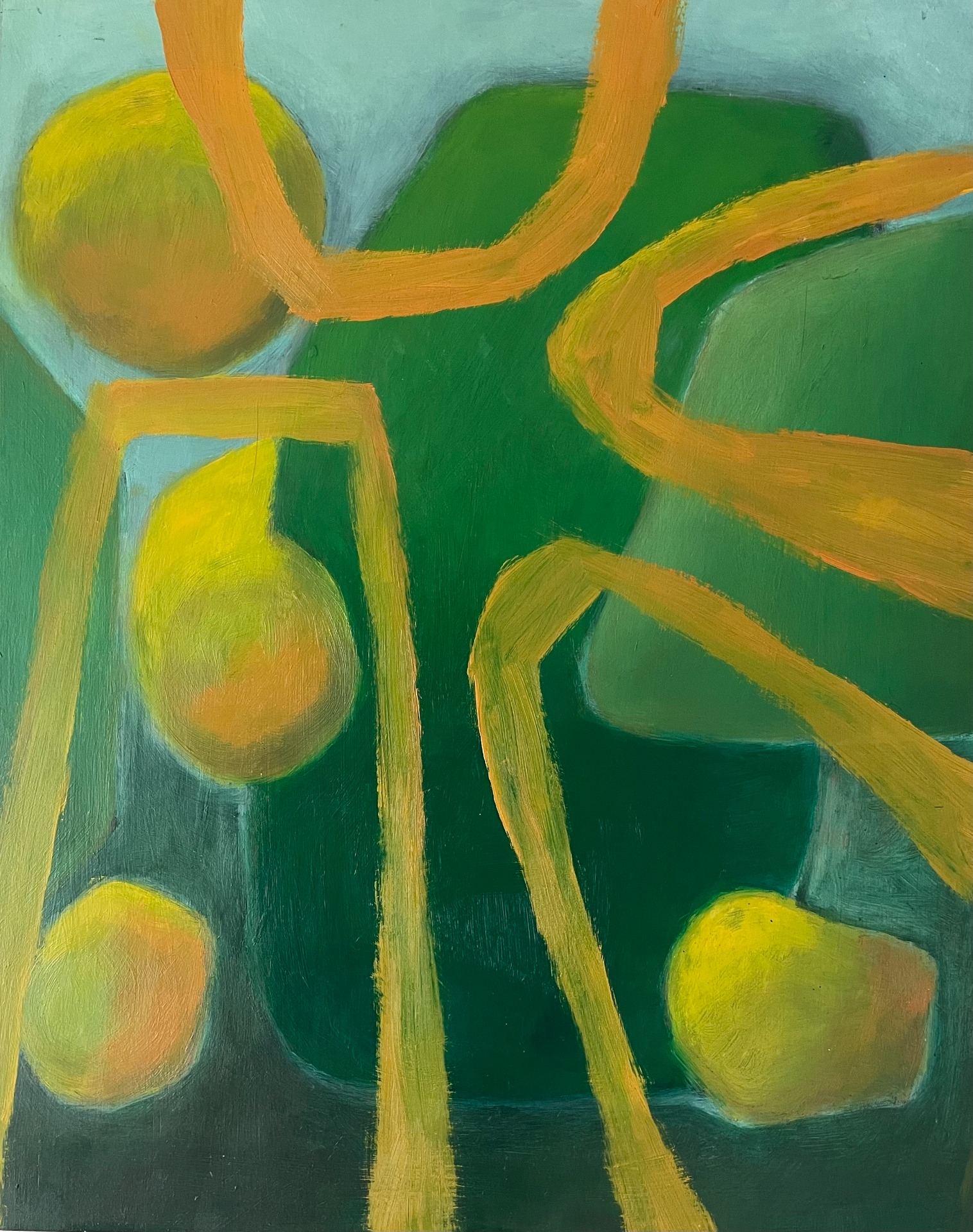 Solar Pathways Oil on canvas