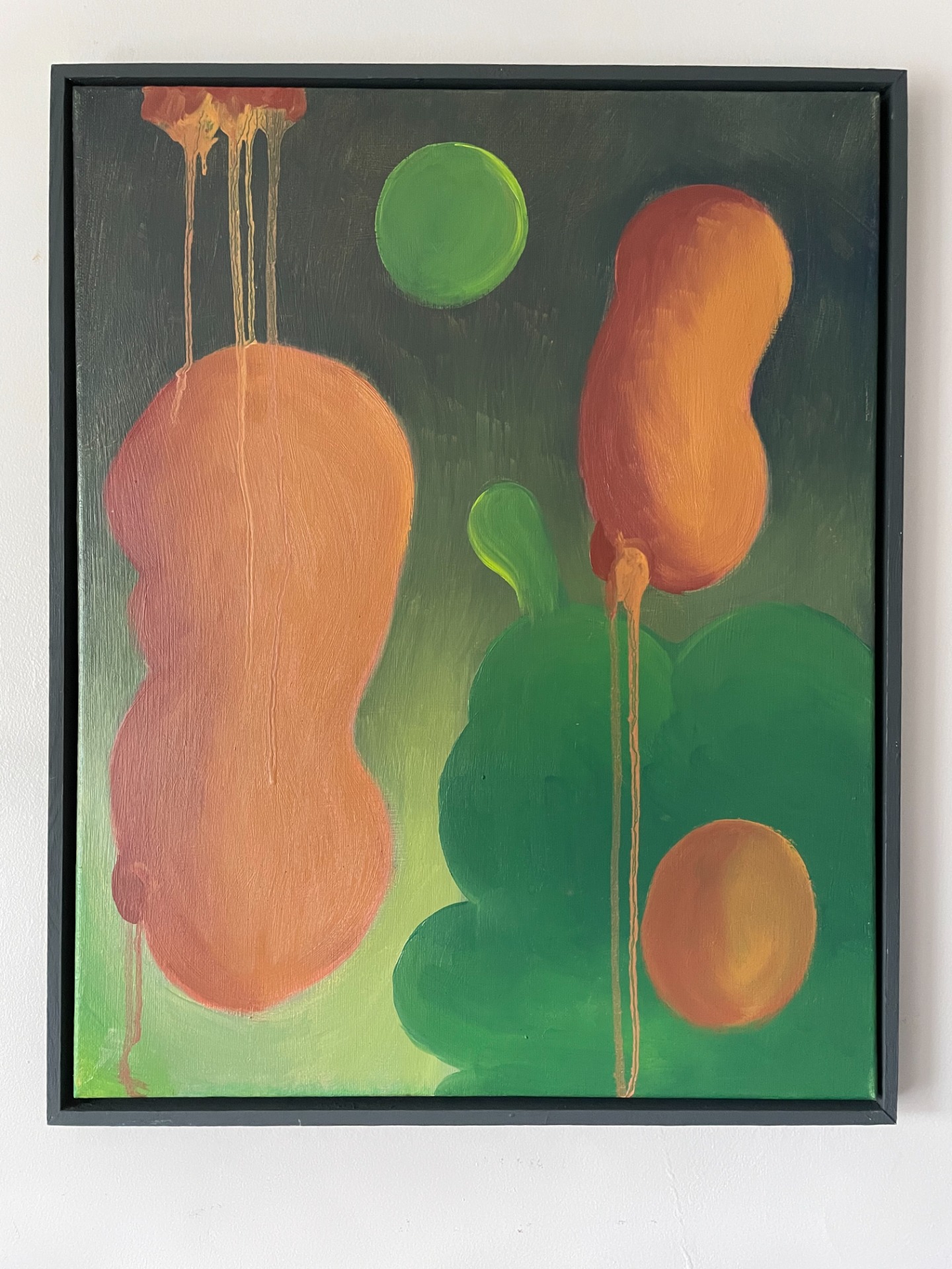 Colliding Forms Oil on canvas